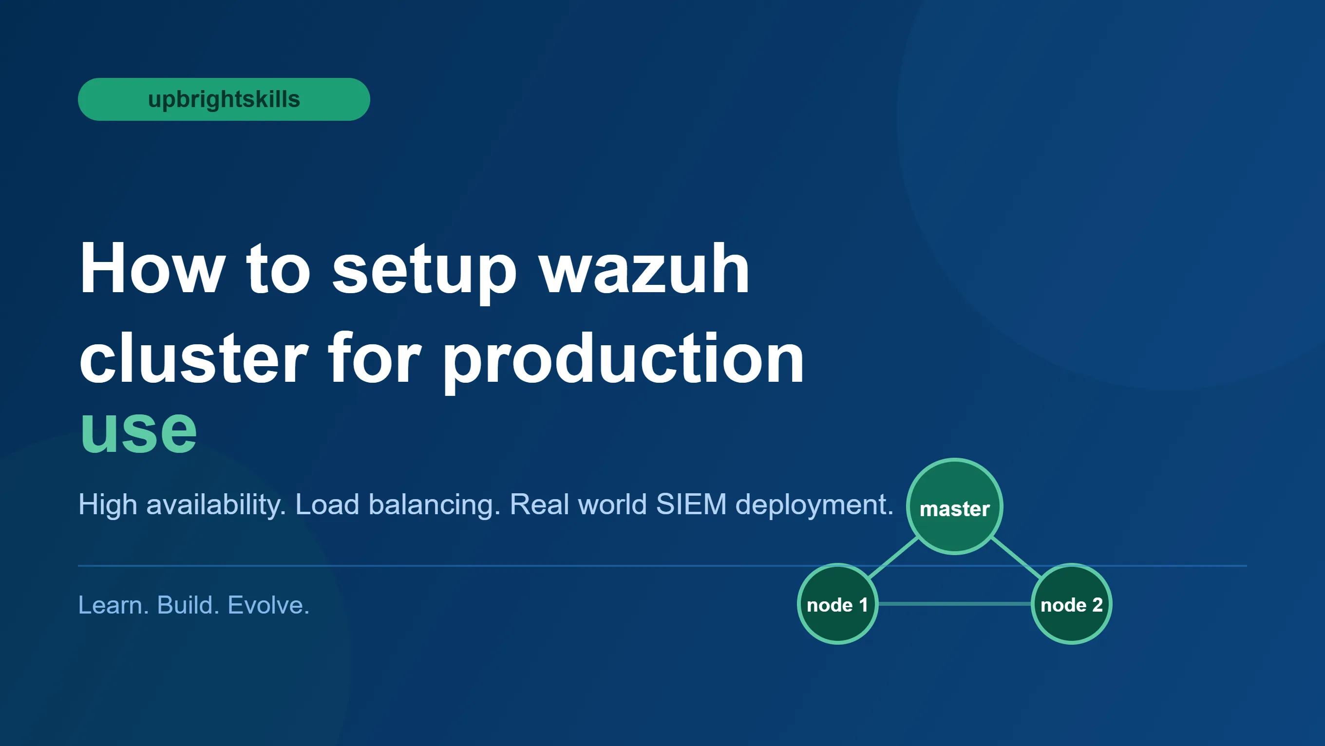 How to Setup Wazuh Cluster for Production Use